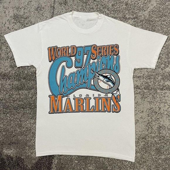 Florida Marlins 1997 World Series Baseball Shirt Tee - Picture 1 of 4